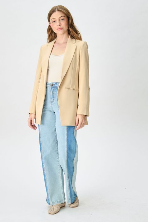 Blazer Liso Beige iO 16020125057106-0