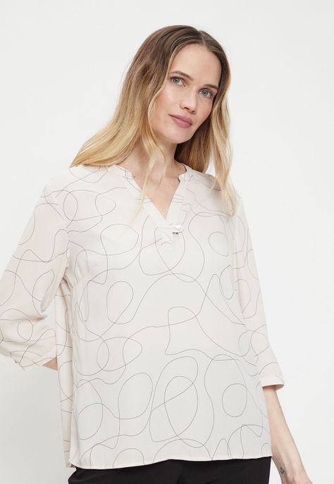 Blusa Fantasia Blanco Ma Griffe 14102224056105-0