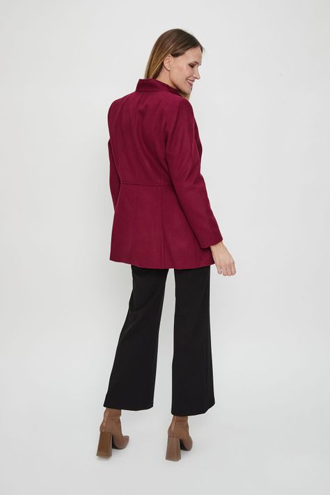 Chaqueton Liso Burdeo Ma Griffe 17202124053112-4