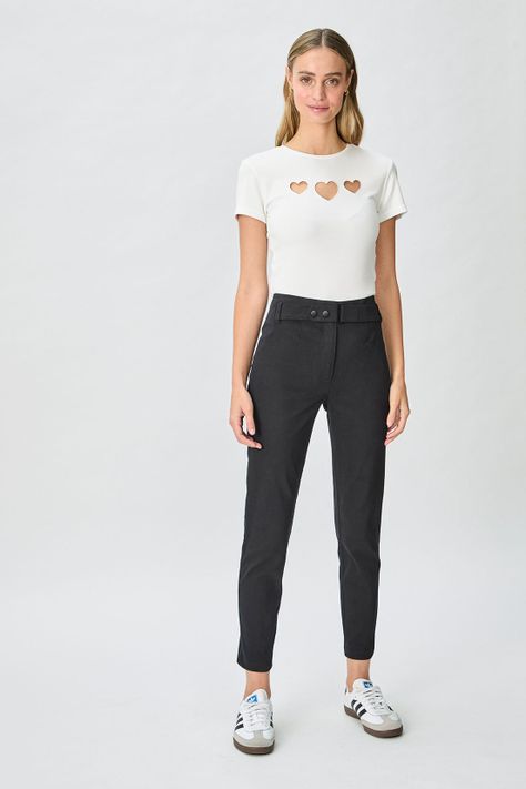 Pantalon Liso Negro iO 11020125011102-0