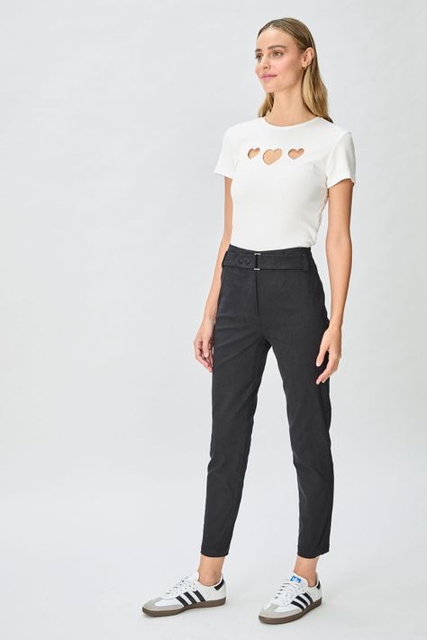 Pantalon Liso Negro iO 11020125011102-3