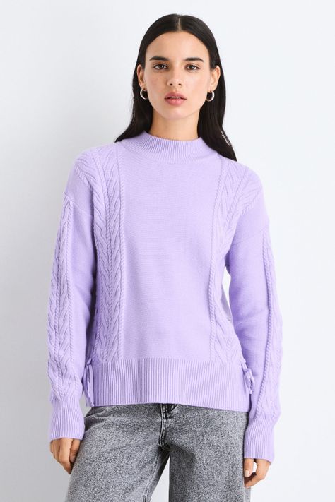 Sweater Liso Morado 18120125018211-0