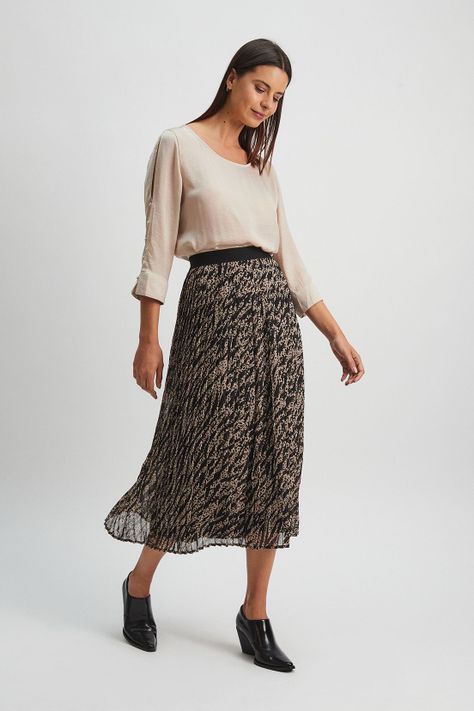 Falda Larga Fantasia Negro Ash 12407224001102-0