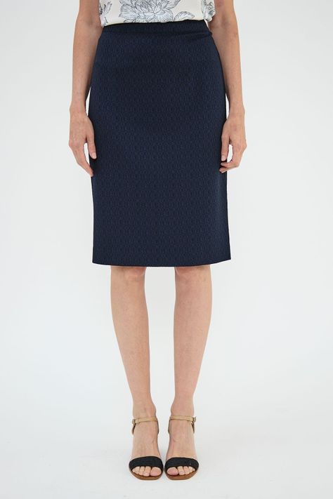 Falda Lisa Azul Ma Griffe 12004224001104-1