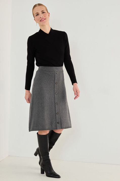 Falda Tejida Gris 12002125003163-3