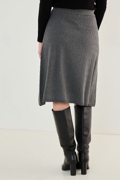 Falda Tejida Gris 12002125003163-4