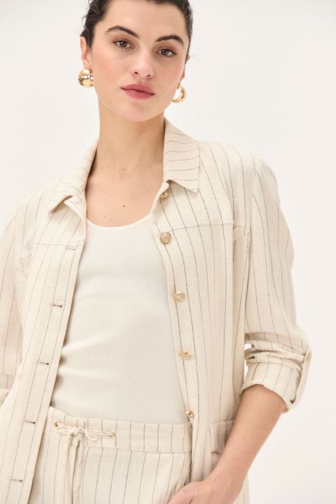 Chaqueta Lineas Crudo Ma Griffe 17702224052105-2