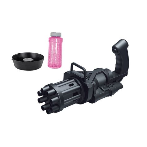 maquina lanza burbujas para niños color negro-1