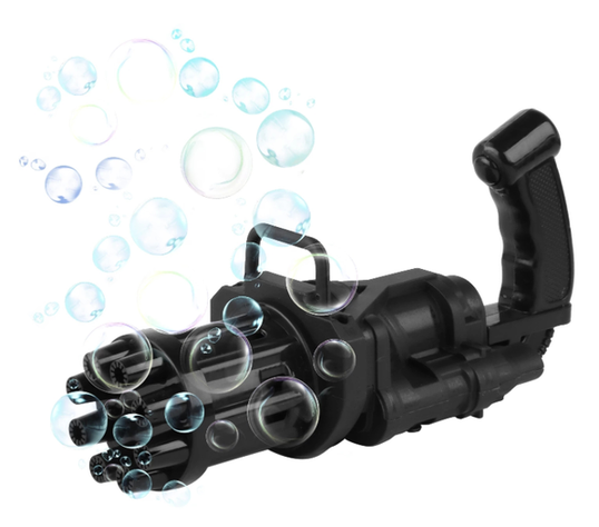 maquina lanza burbujas para niños color negro-0