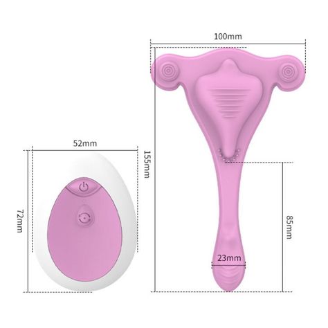 Vibrador para ropa interior 3 motores carga magnetica -2