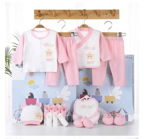 Ajuar De Bebe Recién Nacido 0-3 Meses 18 Piezas rosa 3-1