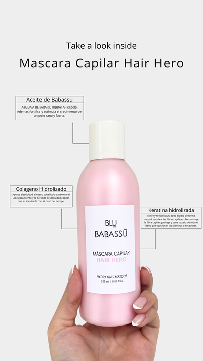 Mascara Tratamiento Hair Hero Nourishing Mask  265 ml-1