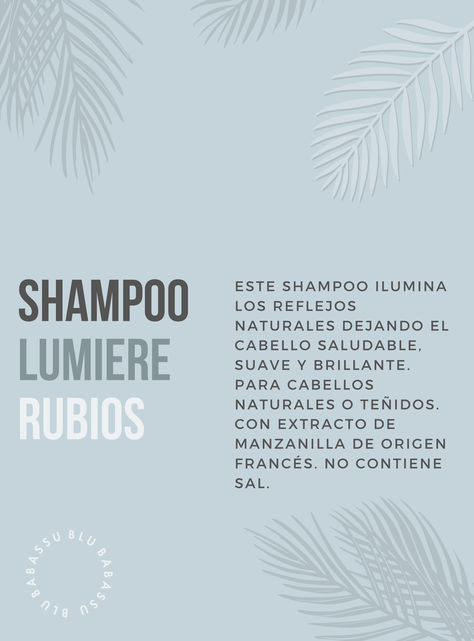 Shampoo  Lumiere Pelo Claro con Aceite de Babassu 395 ml-2