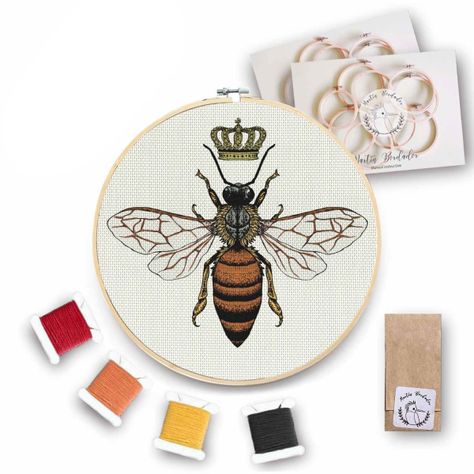 Kit de Bordado Abeja Reina-0