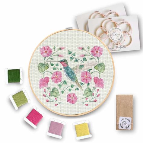 Kit de Bordado Colibrí Escamoso-0