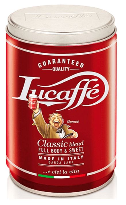Café Lucaffe Italiano Calssic Grano Molido Lata De 250 Gr-1