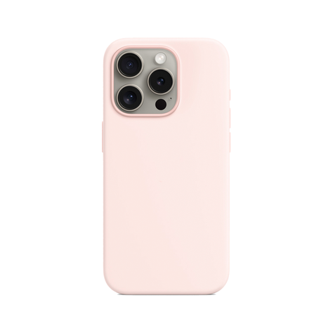 Carcasa Silicona iPhone 15 Pro Max Rosado-0