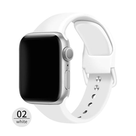 Correa Genérico Apple Watch 42/44mm M/L Blanco-0