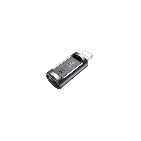 Adaptador Rock USB-C A LIGHTNING Negro- 2327-0