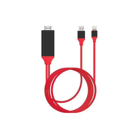 Cable Genérico Lightning a HDMI Negro 2M-0
