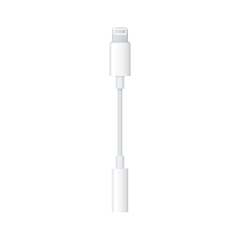 Adaptador Genérico Audio Lightning a Jack 3.5 Blanco-0