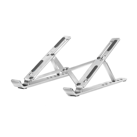 soporte escritorio Genérico Aluminio Portatil Computador Blanco-0