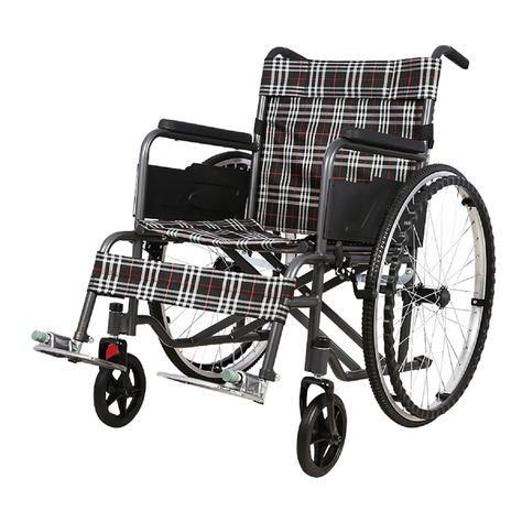Silla de Ruedas Standard Plegable Gris-0