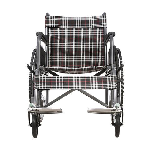 Silla de Ruedas Standard Plegable Gris-3