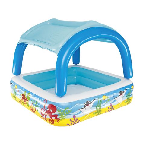 Piscina Techo Desmontable Inflable 140 x 140 x 114 cm-0