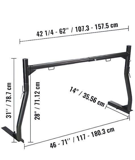 Rack Pick Up Camioneta Universal Ajustable 720kg-1