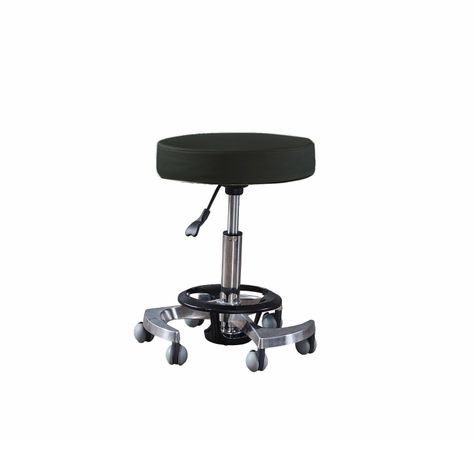 Piso Taburete con Ruedas Negro - C1-0