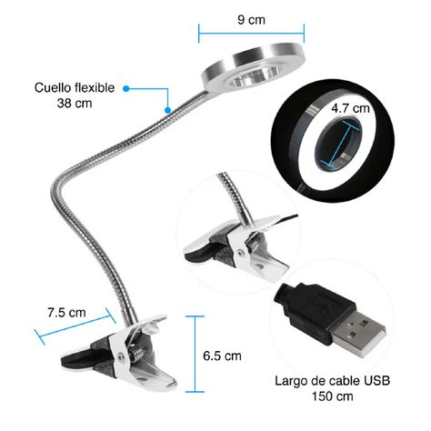 Lámpara De Escritorio Con Clip-1