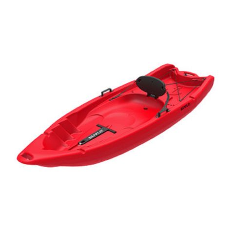 Kayak 1 Persona + 1 Niño o Mascota Sit On Rojo-1