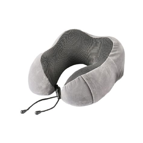 Kit Almohada de Viaje Gris-1