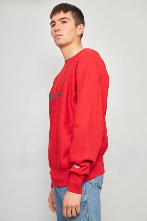 Poleron casual reciclado rojo champion reverse weave L-1