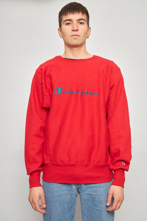 Poleron casual reciclado rojo champion reverse weave L-0
