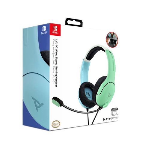 PDP Auricular LVL40 Aloha Blue/Green - Switch - Sniper-0