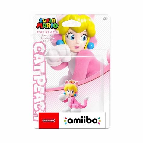 Figura Amiibo Peach Cat - Colección Super Mario - Sniper-0