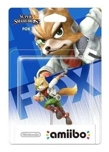 Figura Amiibo Fox - Colección Super Smash Bros - Sniper-0