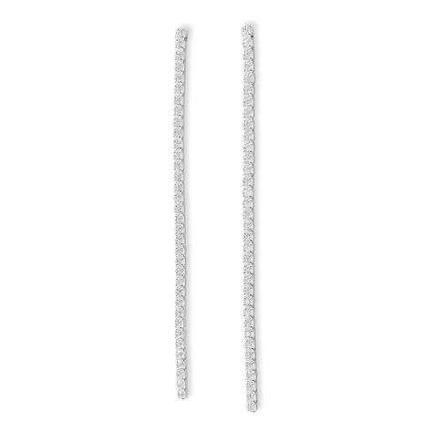 Aros Daria Cintillo Circones Blancos Plata Fina 925-0