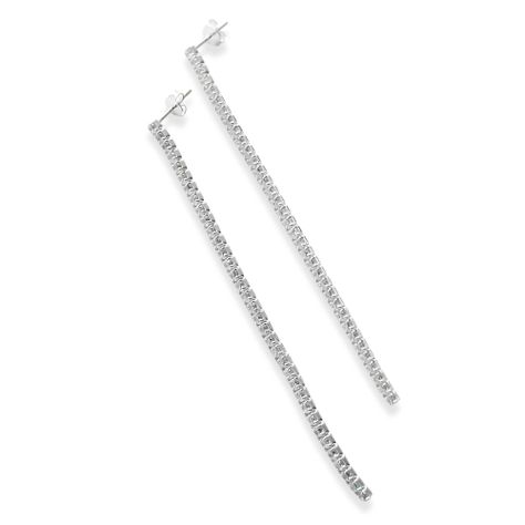 Aros Daria Cintillo Circones Blancos Plata Fina 925-2