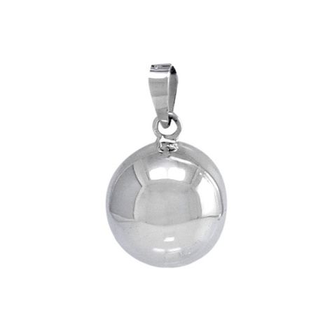 Colgante Llamador De Ángeles Bola Sonora Plata Fina 925-0