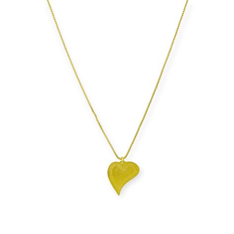 Collar Corazón Tierno Enchapado Oro 18K-1