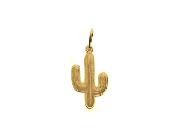 Colgante Cactus Enchapado Oro 18K-0