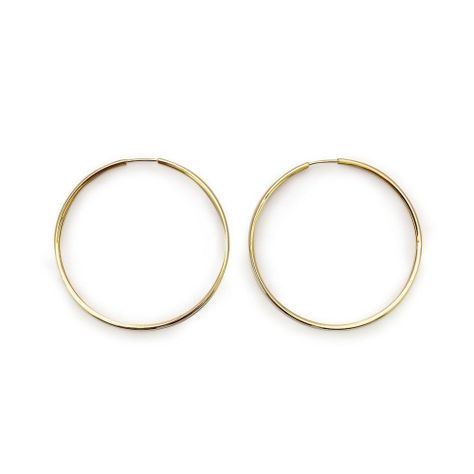 Aros Argolla 50mm Enchapado Oro 18K-0