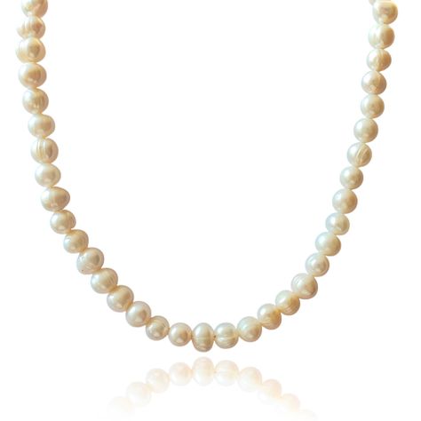 Collar Perlas De Río Frida Plata Fina 925-0