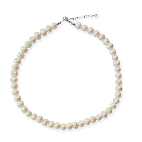 Collar Perlas De Río Frida Plata Fina 925-1