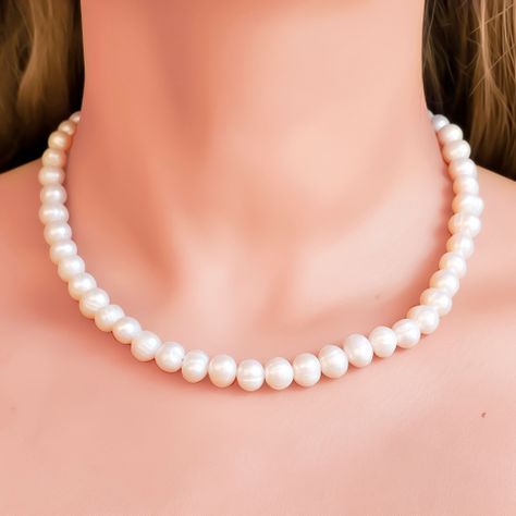 Collar Perlas De Río Frida Plata Fina 925-2