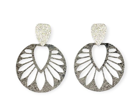 Aros Leah Satinados Plata Fina 925-0