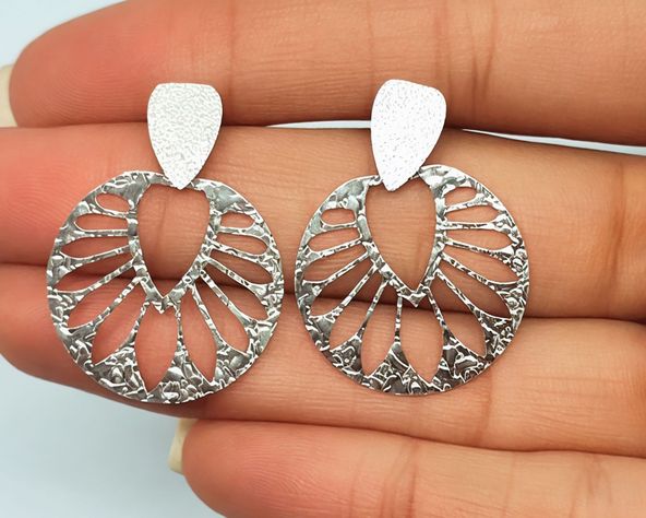 Aros Leah Satinados Plata Fina 925-2